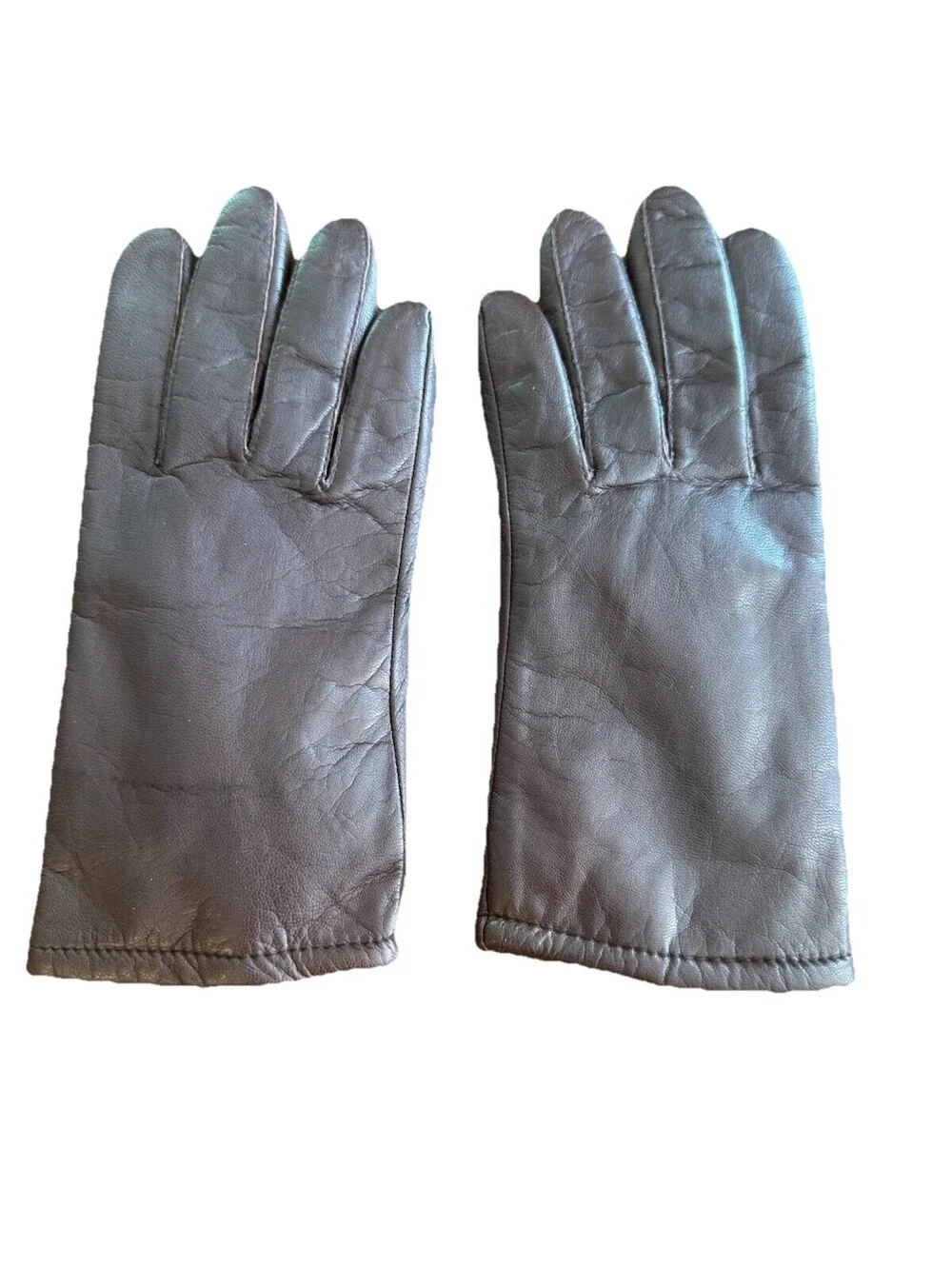 Fownes Vintage Leather Dress Gloves Women’s Classic Brown Size 8